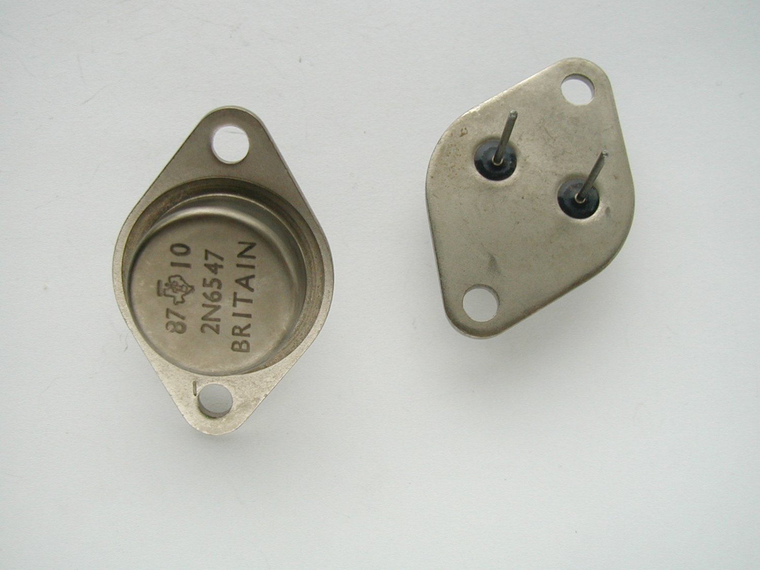 2 x 2N6547 400V 15A Texas TO3 NPN Power Transistor