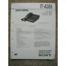 Sony IT-A355 Service manual Sony IT-A355 Service manual