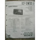Sony ICF-SW33 Service manual