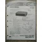 Sony ICF-C240L Service manual Sony ICF-C240L Service manual