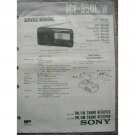 SONY ICF-350L / W Service manual SONY ICF-350L / W Service manual