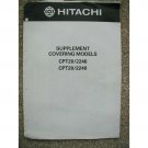 SERVICE MANUAL Hitachi CPT20 / 2246 , 2248 Supp. for Citac & Microprocessor pcb SERVICE MANUAL Hitachi CPT20 / 2246 , 2248 Supp. for Citac & Microprocessor pcb