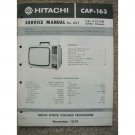 SERVICE MANUAL Hitachi CAP-163 SERVICE MANUAL Hitachi CAP-163