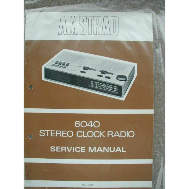 Amstrad 6040 Service manual