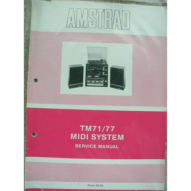 Amstrad TM71 / TM77 TM71/77 Service manual