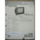 SONY KV-2056UB Service manual P2-E Chassis SONY KV-2056UB Service manual P2-E Chassis