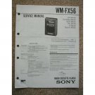 Sony WM-FX56 Service manual