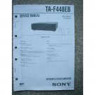 Sony TA-F448EB Service manual Sony TA-F448EB Service manual
