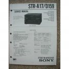 Sony STR-A17 / D159 Service manual Sony STR-A17 / D159 Service manual