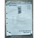 SONY SRF-35W Service Manual
