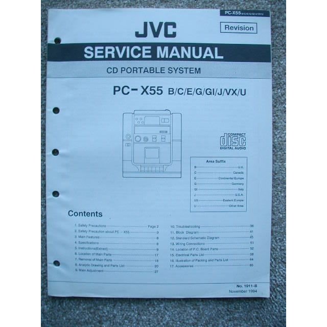 JVC PC-X55 B / C / E / G Service Manual