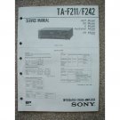 Sony TA-F211 / F242 Service manual