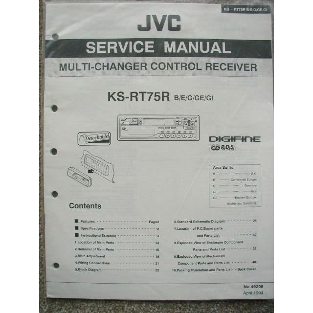 JVC KS-RT75R Service manual