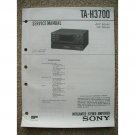 Sony TA-H3700 Service manual Sony TA-H3700 Service manual