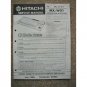 Hitachi MX-W01 Service manual