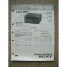Sony TA-H200 / H300 Original service manual