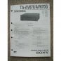 Sony TA-AV670 / AV670G Service manual
