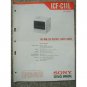 Sony ICF-C11L Service manual