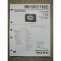 Sony WM-FX613 / FX615 Service manual