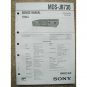 Sony MDS-JB730 Original Service manual