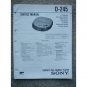 Sony D-245 Original Service manual