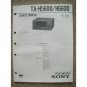 Sony TA-H5600 / H6600 Original Service manual