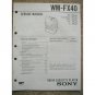 Sony WM-FX40 Service manual