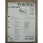 Sony WM-FX673 / FX877 Original Service manual