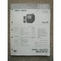 Sony EV-DT1 Colour Video TV Video 8 Service manual