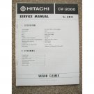 Hitachi Original service manual CV-2000 Vacuum Cleaner
