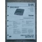 Sony D-515 Service manual , Supplement 2 and Theory Operation Manual