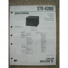 Sony STR-H2800 Original Service manual Sony STR-H2800 Original Service manual