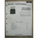 Sharp SG-44E SG-404E Service manual
