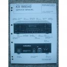 Kenwood KX-W8040 Original Service manual Kenwood KX-W8040 Original Service manual