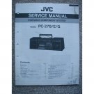 JVC PC-27B / E / G Original Service manual