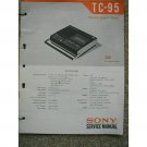 SONY TC-95 Original Service Manual SONY TC-95 Original Service Manual