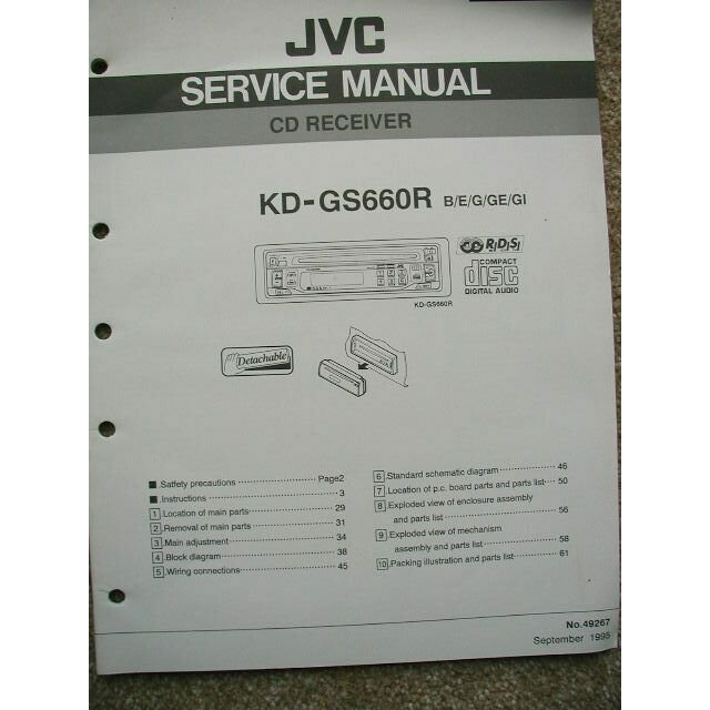 JVC KD-GS660R Original Service Manual