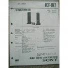 SONY ICF-IR7 Service manual