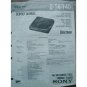 SONY D-T4 / T40 Original Service manual