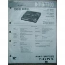 SONY D-T10 / T100 Original Service manual
