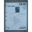 Sony TCM-59V Service manual Cassette Corder