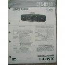 SONY CFS-D550 Original Service Manual
