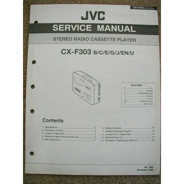 JVC CX-F303 Original Service Manual