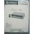 Original Hitachi VT-35E Service manual Video Cassette Recorder