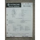 Hitachi TRQ-1010EX Service manual Micro Cassette Tape Recorder