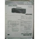SONY CFS-710L Original Service Manual
