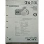 SONY CFM-2500 Original Service Manual