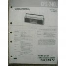 SONY CFS-240L Original Service Manual