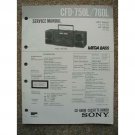 SONY CFD-750L / 760L Original Service Manual