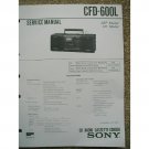 SONY CFD-600L Original Service Manual